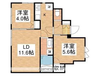 MAISON OHANA【1階】の間取り