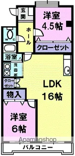 レジデンス清里【4階】の間取り