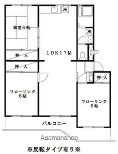 フラワーハイツ小松島【4階】の間取り