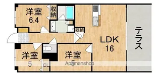 グランスイート西大寺【1階】の間取り