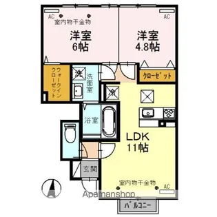 F. フォーナ【1階】の間取り