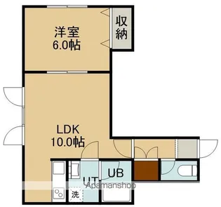 ローズアパートⅠ【202号室】の間取り