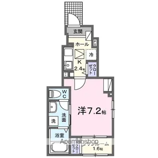 トライ パーク 伊月【1階】の間取り