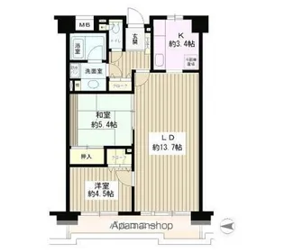 コーボック新小金井【3階】の間取り