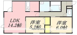 リヴェール深堀(リヴェールフカボリ)【1階】の間取り