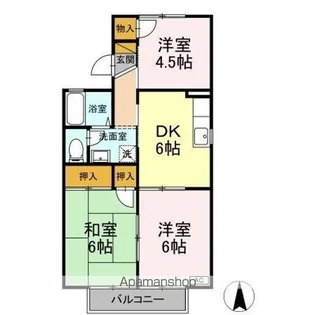 ヴィラモデルナ A【1階】の間取り