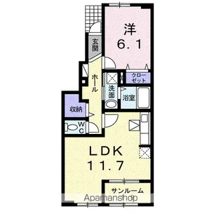 グランツハウスM【1階】の間取り