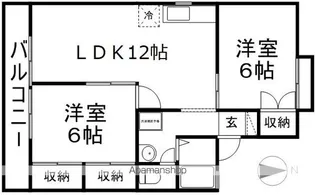 パストラール稲葉【1階】の間取り