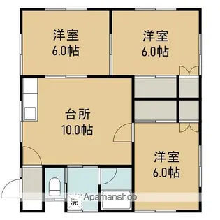 プラムハイツC【201号室】の間取り