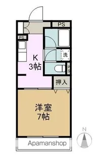 石芝イン・北【3階】の間取り