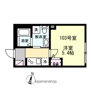 ベイルーム中央林間【1階】の間取り