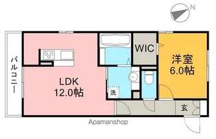 ウィルハイツ福井【3階】の間取り