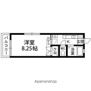 カーササザンノース【204号室】の間取り