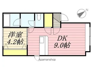 ソシアルトミイNO.62【1号室】の間取り