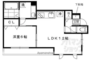「リーブル・ニュアージュ」【1階】の間取り