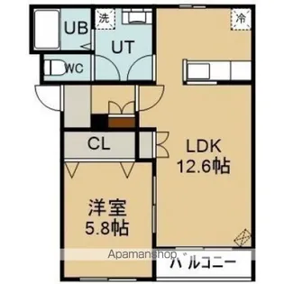 ラピスコートⅡ【2階】の間取り