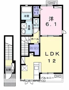 フルール・ド・コリーヌ【2階】の間取り