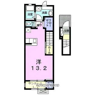 メゾン エトワール Ⅲ【2階】の間取り