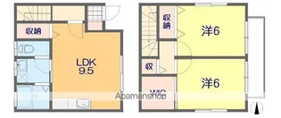 オレンジメグ【1階】の間取り