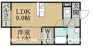 フレ・セゾン【1階】の間取り