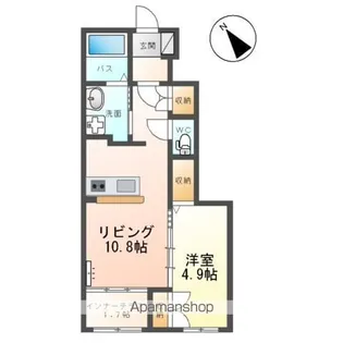 ベルディウム【1階】の間取り