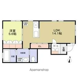 リトルフォレスト【1階】の間取り