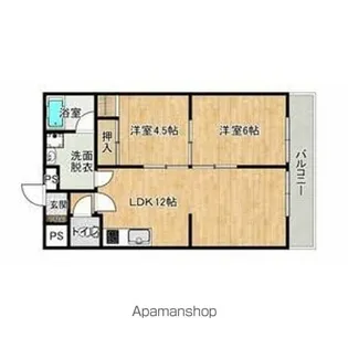 コーポ広栄【105号室】の間取り