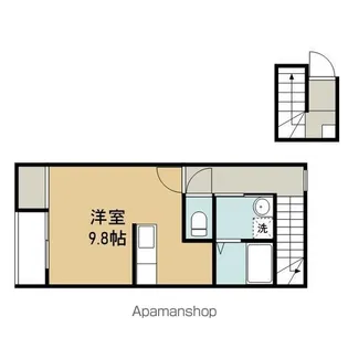 トピア安倍館D【2階】の間取り