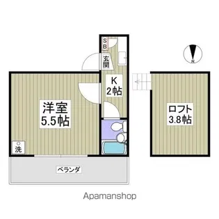 ミモザ【1階】の間取り
