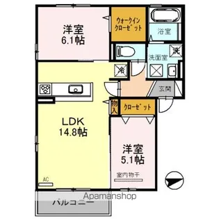 プランタン【1階】の間取り