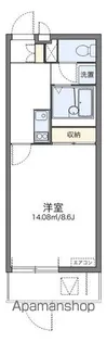 レオネクストドルチェイケベ【109号室】の間取り