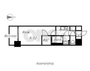 プレサンスジェネ丸の内【6階】の間取り