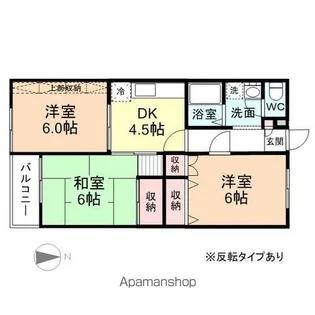 ハイツJUN【302号室】の間取り