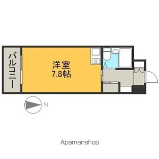 KOMODOKASA MIWA【201号室】の間取り