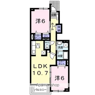 アンジェリカーレⅡ【1階】の間取り