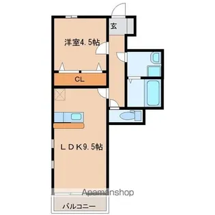 PRIM ROSEⅢ【3階】の間取り