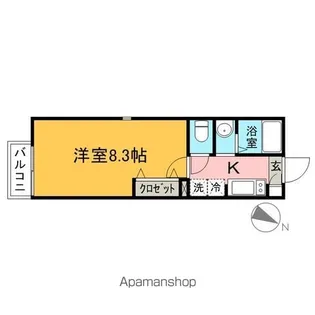 コンフォート黒須【105号室】の間取り