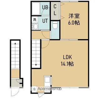 RIAAN(リアン)【203号室】の間取り