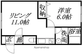 メゾンドアリス【201号室】の間取り