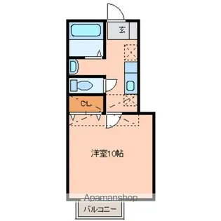 アスティオン荒井Ⅱ【2階】の間取り