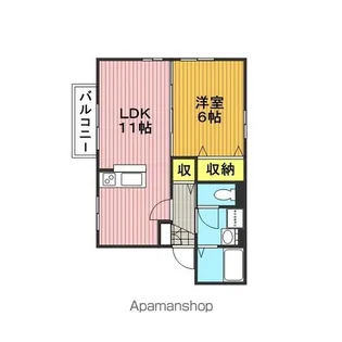 プランドール緑町【1階】の間取り