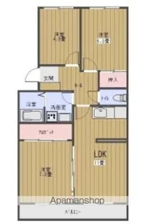リバティR城西【1階】の間取り