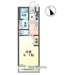 マウンテンフィールド【1階】の間取り