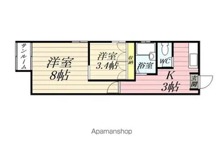 フロンティア山武2【202号室】の間取り