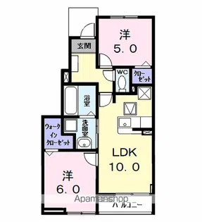 カーサみやびⅧ【1階】の間取り