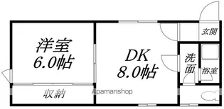 セントラルコート【204号室】の間取り
