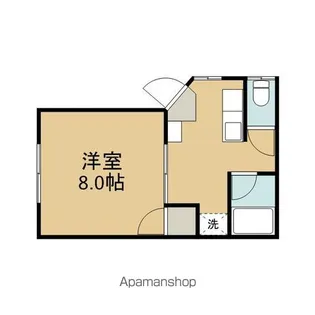 コーポさいごく【203号室】の間取り