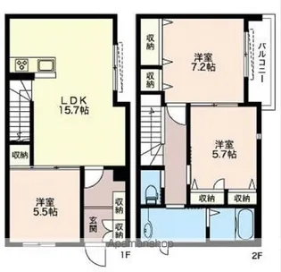 モノリス【1階】の間取り