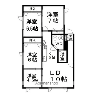 コーポアルトⅢ【102号室】の間取り