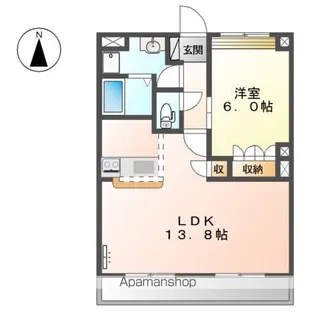 サンハイツK【2階】の間取り